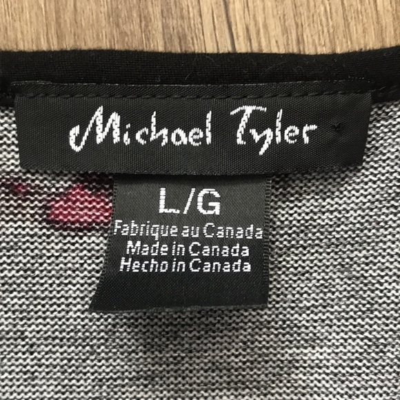 Michael Tyler floral tunic style top Made in Canada 🇨🇦 - Picture 2 of 6